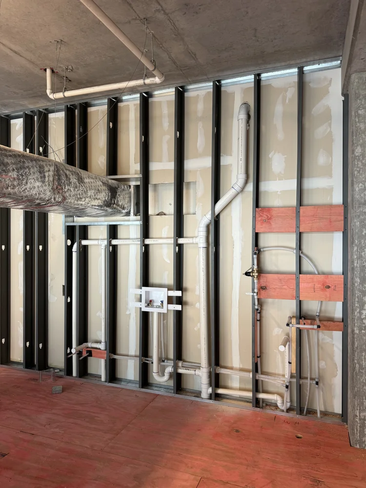 New construction plumbing
